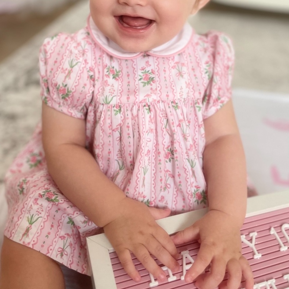 SMOKINGBIRD dress and bloomer set 12M